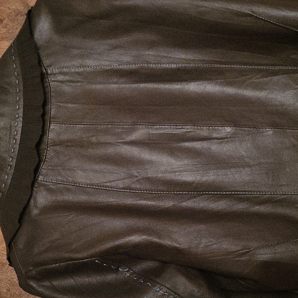 Gorgeous Unique Butter Soft Lamb Leather Jacket M - Picture 6 of 9